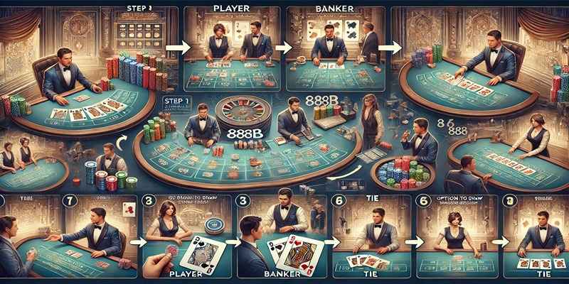 Hướng dẫn từng bước chơi Baccarat VN88, từ đặt cược đến kết quả cuối